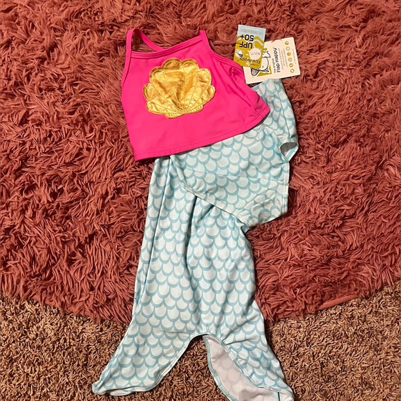 NWT Flap Happy Mermaid Swim Set - Picture 2 of 2